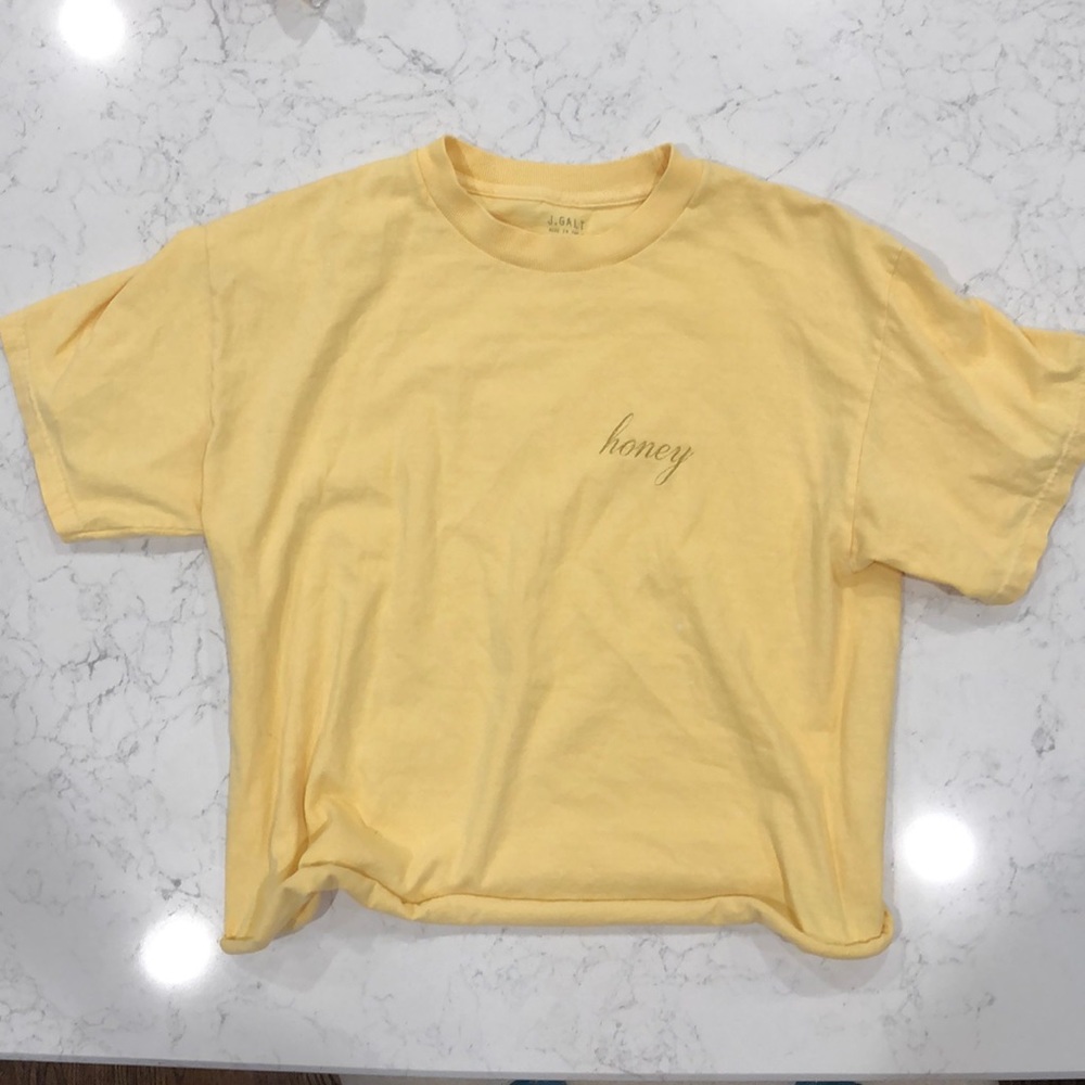 Yellow brandy Melville short sleeve